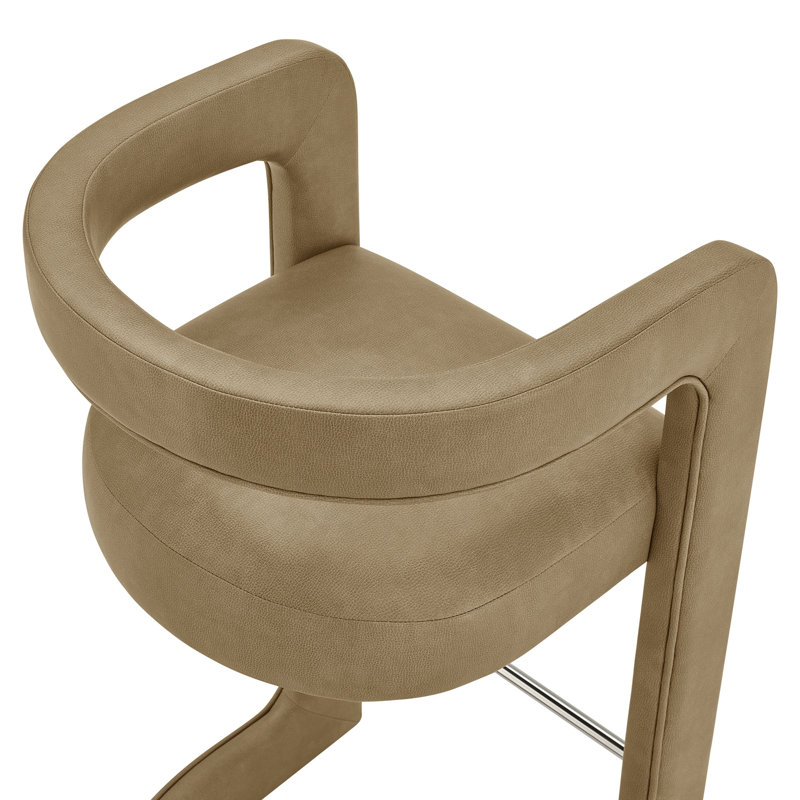 Ensemble de 2 tabourets de bar en cuir Winslow Premium Vegan, Grillé