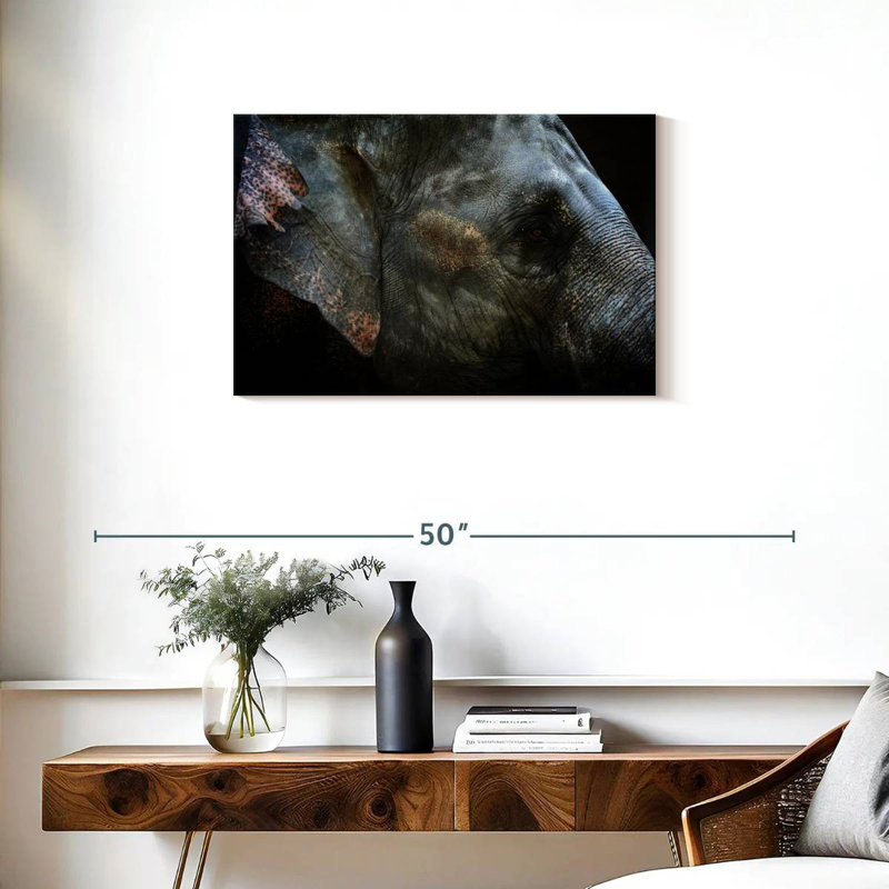 Asian Elephant Eye, 20" H x 30" W