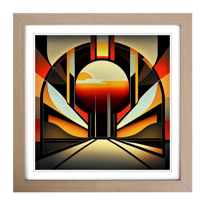 Single Picture Frame Print on Wood, Oak