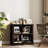 2 Tiers 30" Bookcase, Home Office Storage Floor Standing Bookshelf with Adjustable Shelf-1436224281-1436224277
