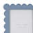 Decorative Resin Photo Frame with Scalloped Edges and Glass Front, Classic Rectangular Design, Built-In Stand, Durable Polyresin Construction with Paper Backing for Secure Display and Timeless Appeal-883978010