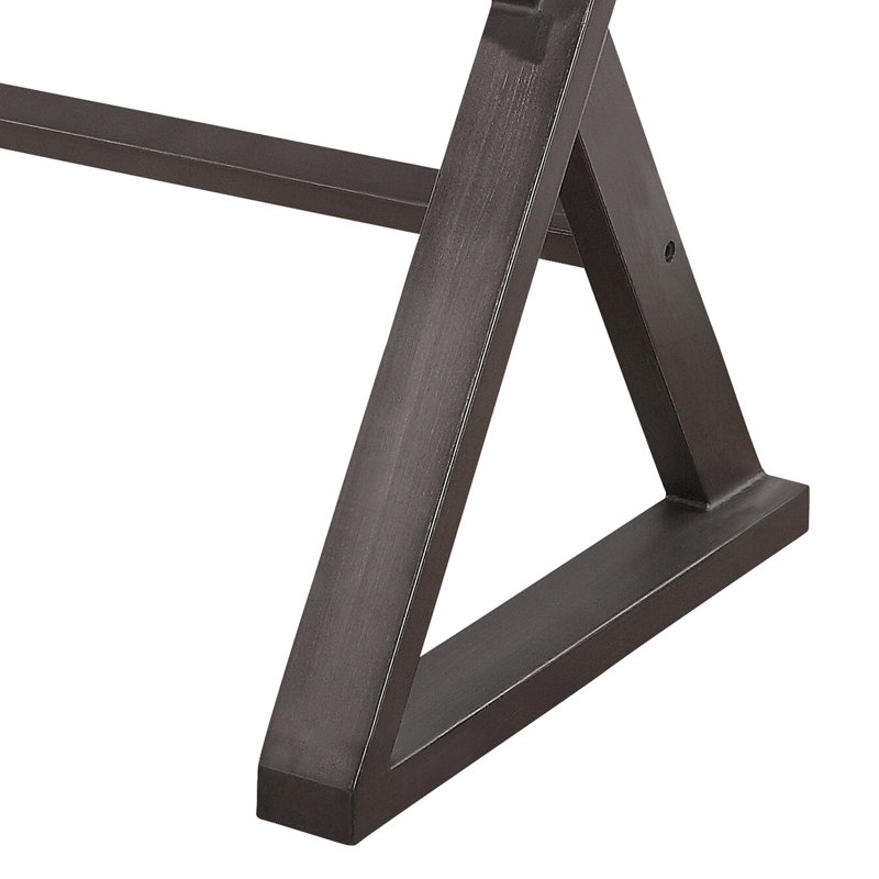 Bureau d'écriture en aluminium avec base en métal en forme de X
