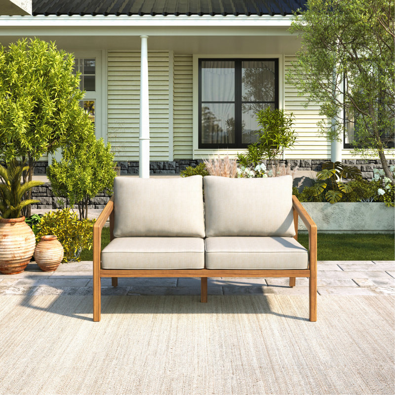 Westin Outdoor Acacia Wood Loveseat