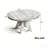 Vintage Extendable Dining Table For 4-6 With Distressed Finish, Sturdy Crossed Legs, And Smooth Drop-Leaf Extension Mechanism.-2051408169