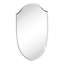 Miroir de salle de bain asymétrique en métal arqué 30 po H x 20 po Faus pour meuble-lavabo, commode, manteau de cheminée ou chambre à coucher-1332063292