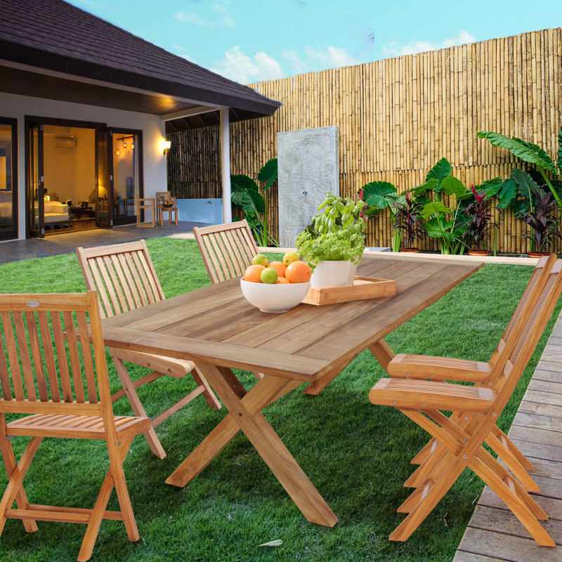 Chumley Outdoor Teak Dining Table