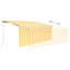 Dakota Fields 300cm W x 250cm D Fabric Cover Retractable Patio Awning-359802975