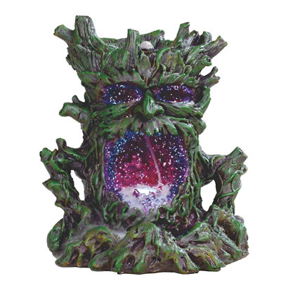 6"H Forest Mystic Spirit God Greenman Backflow Incense Holder Figurine Incense Burner