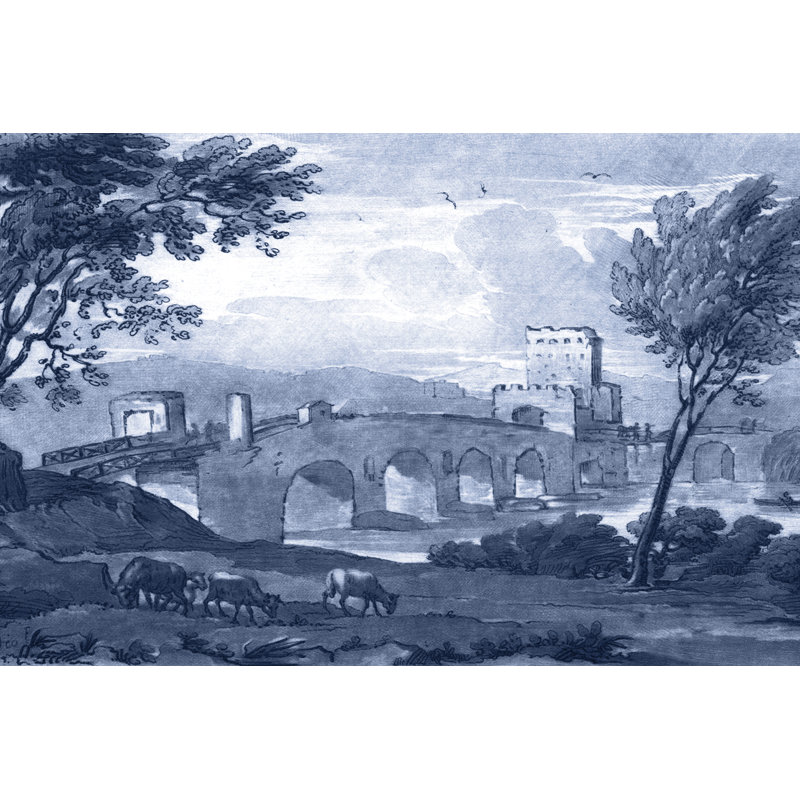 Pastoral Toile III by Claude Lorrain - Painting Print, 20cm H x 30cm W, Wrapped Canvas