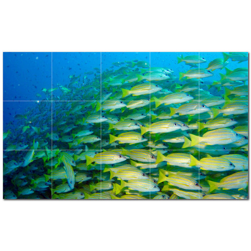 Murale décorative en céramique 4,25 po x 4,25 po