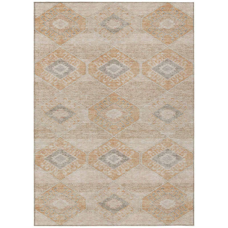 Tapis intérieur lavable 10 pi x 14 pi Aztec