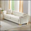 Canapé Chesterfield classique classique de 84 pouces avec accoudoirs roulés et nuages décoratifs à pampilles pour les salons, les chambres et les appartements