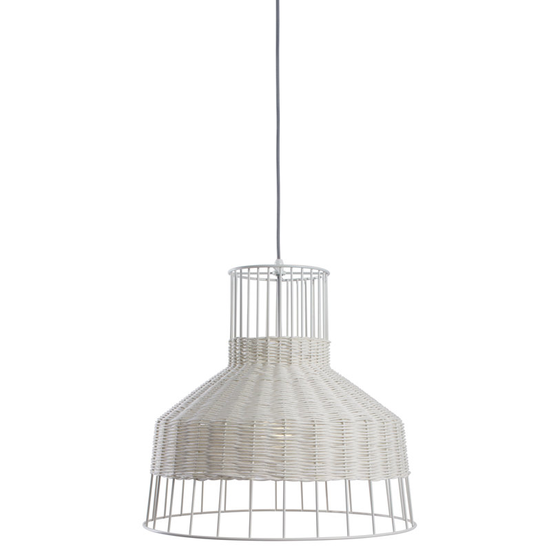 Laika 1 - Light Pendant, Natural, 19" H x 21" W x 21" D, White