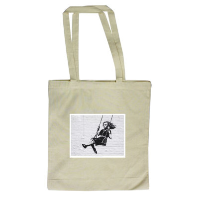 Girl on a Swing Tote Bag