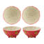 Tropical Fruits Earthenware Dessert Bowl