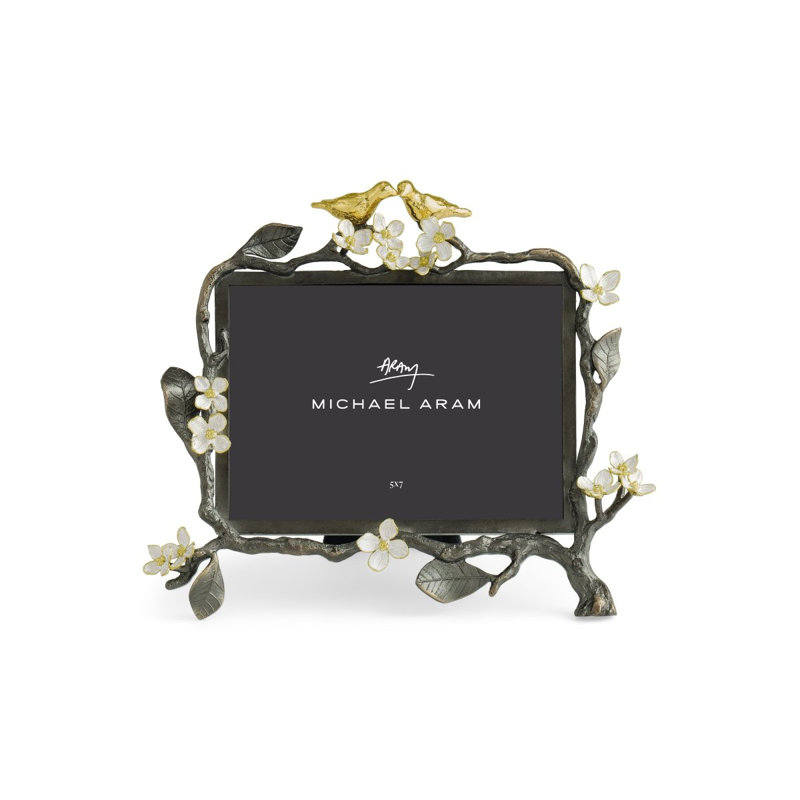 Lovebirds Metal Picture Frame