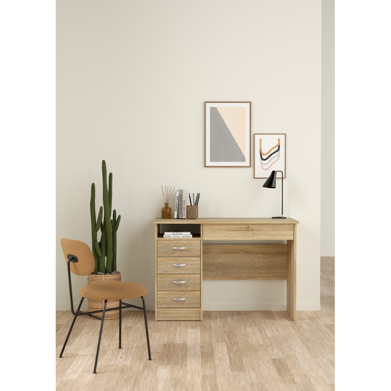 Channay Computer Desk, Oak