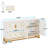 Zug White and Gold Sideboard Buffet Cabinet