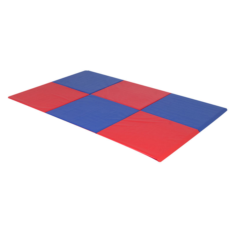 Tapis modulaires en mousse - 6 pi x 9 pi - bleu et rouge