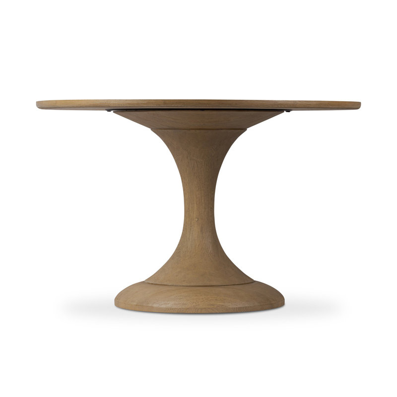 Eastman Dining Table -Light Weathered Oak, 30" H x 48" W x 48" D, Light Weathered Oak