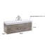 Banc en toile texturée en chenille avec plateau rabattable et base en bois - idéal pour la chambre à coucher, facile à assembler, toile de rangement rembourrée d'apparence neutre, sièges de chambre à coucher, style moderne