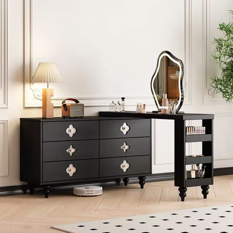 Commode rétro noire