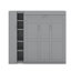Lit escamotable mural Murphy avec tablettes, garde-robe et DEL-1053997203-1053997200