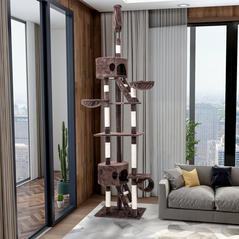 Twyla 260cm H Cat Tree, Brown