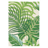 Sanderson Hand Tufted Wool Area Rug in Green/Beige
