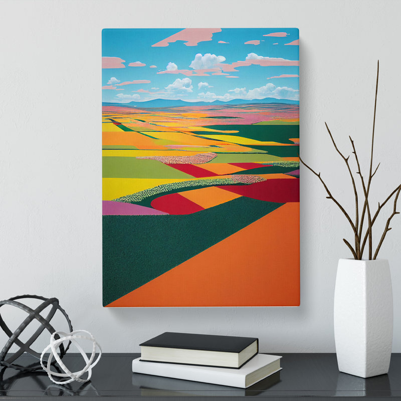 Comburg Spring Landscape Painting Vol.1 - Wrapped Canvas, 50cm H x 35cm W