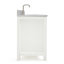 Ensemble de meuble-lavabo simple 54 po avec plateau en marbre de Carrare Aberdeenshire-85364000