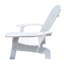 Chaise blanche en bois massif avec trou pour parasol - confortable et pour la terrasse intérieure / extérieure, le porche, la terrasse, le jardin, le bord de la piscine Assemblage facile inclus, utilisation polyvalente-1206049193