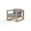 Coastal Teak Patio Chair with Sunbrella Cushions-487892797