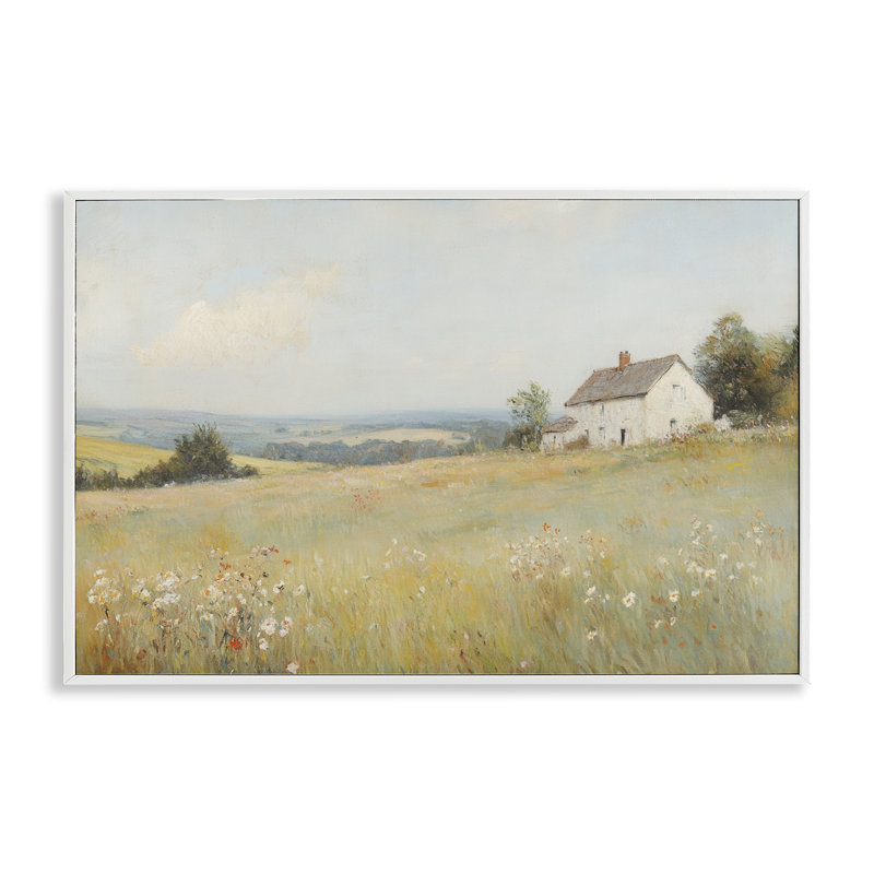 «Little House Prairie Landscape», estampe numérique, design par Petal Prints Design, H 20 po x l 30 po
