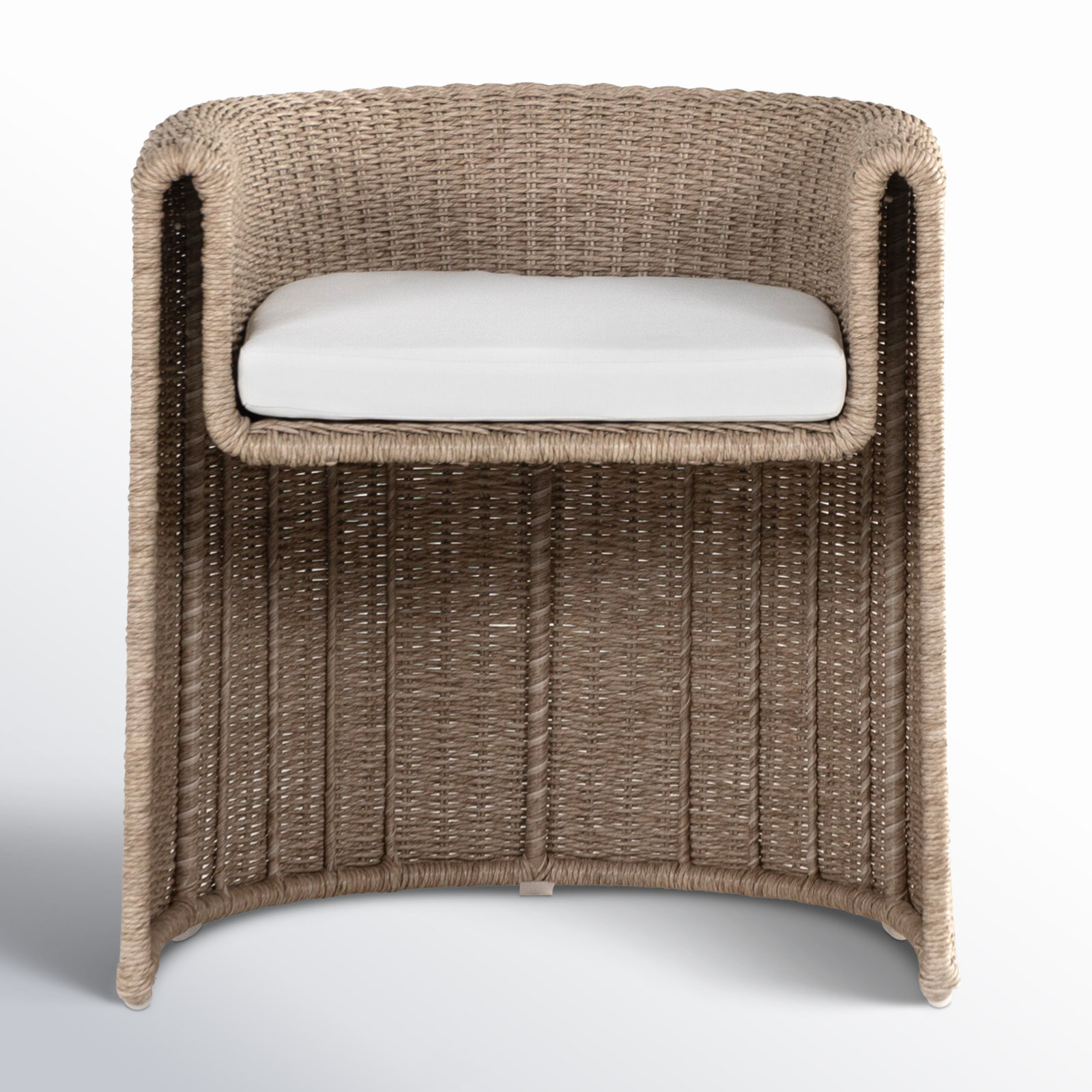 AllModern Madelena TUCSON OUTDOOR DINING ARMCHAIR-WHITE | Wayfair