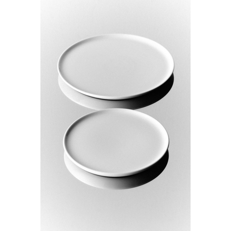 S/4 Large Slim Plate - white