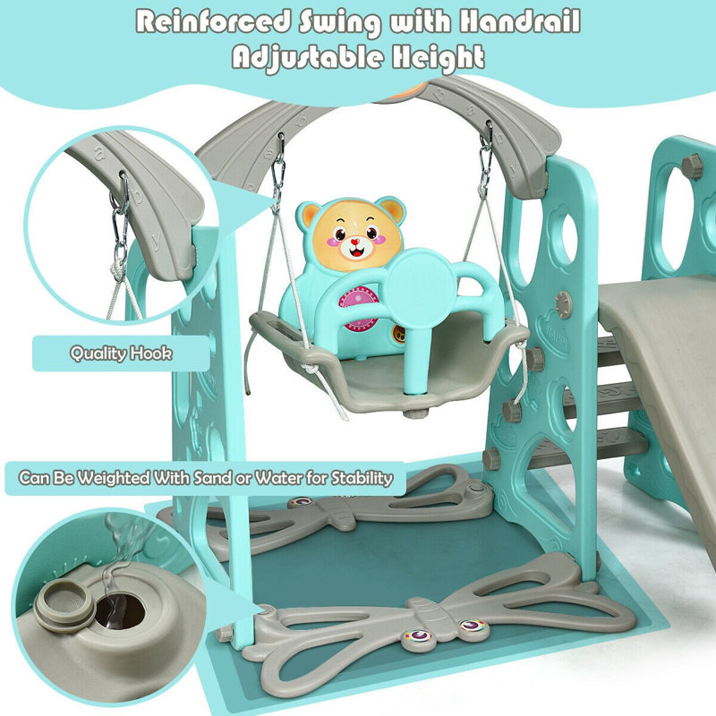 Celina Freeport Park Plastic Swing Set with Swing(s) , 1 Slide(s)
