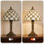 Lampe de table en verre coloré de style Tiffany 13,4 po (ampoule incluse)