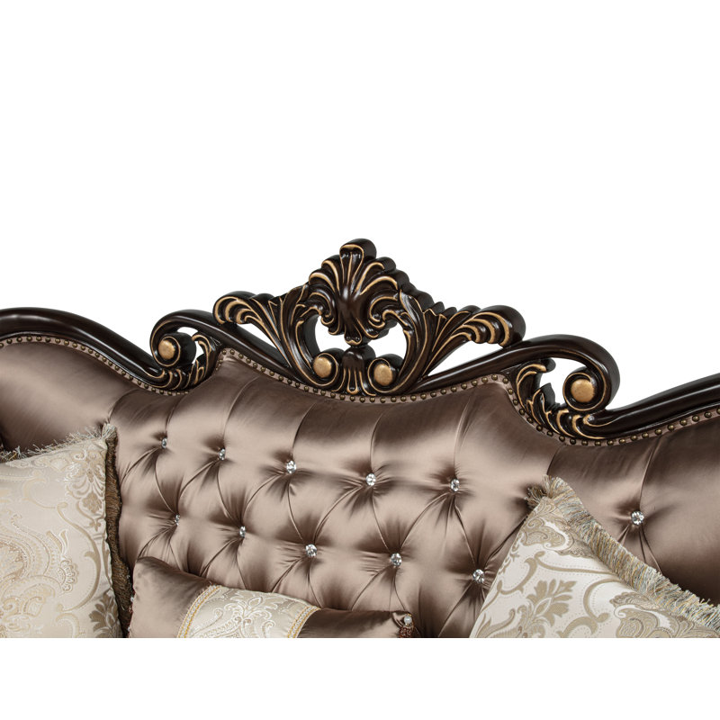 Causeuse rembourrée 71,5 po Carrara Brown 