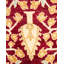 Tapis unique noué à la main Sherlee - rouge, 8 pi 1 po x 10 pi 5 po