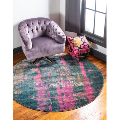Tapis abstrait rose