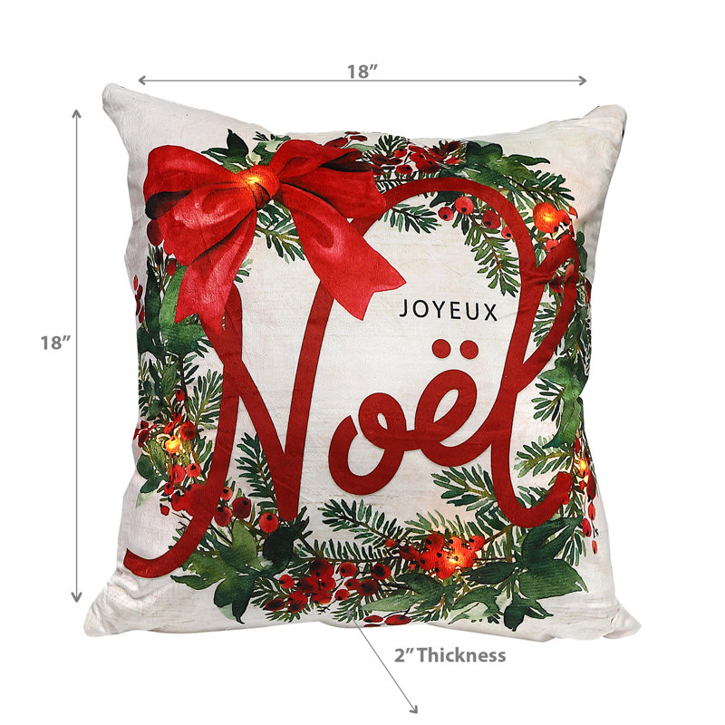 Cotton Blend Throw Pillow