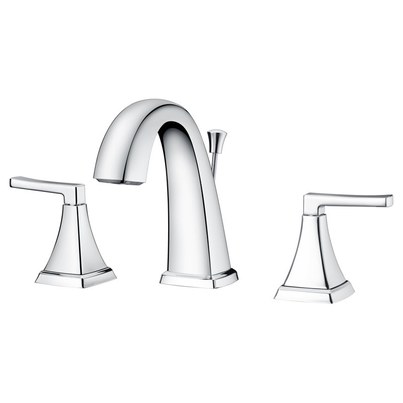 Lotto Chrome Polished Widespread 2-Handle Bathroom Faucet