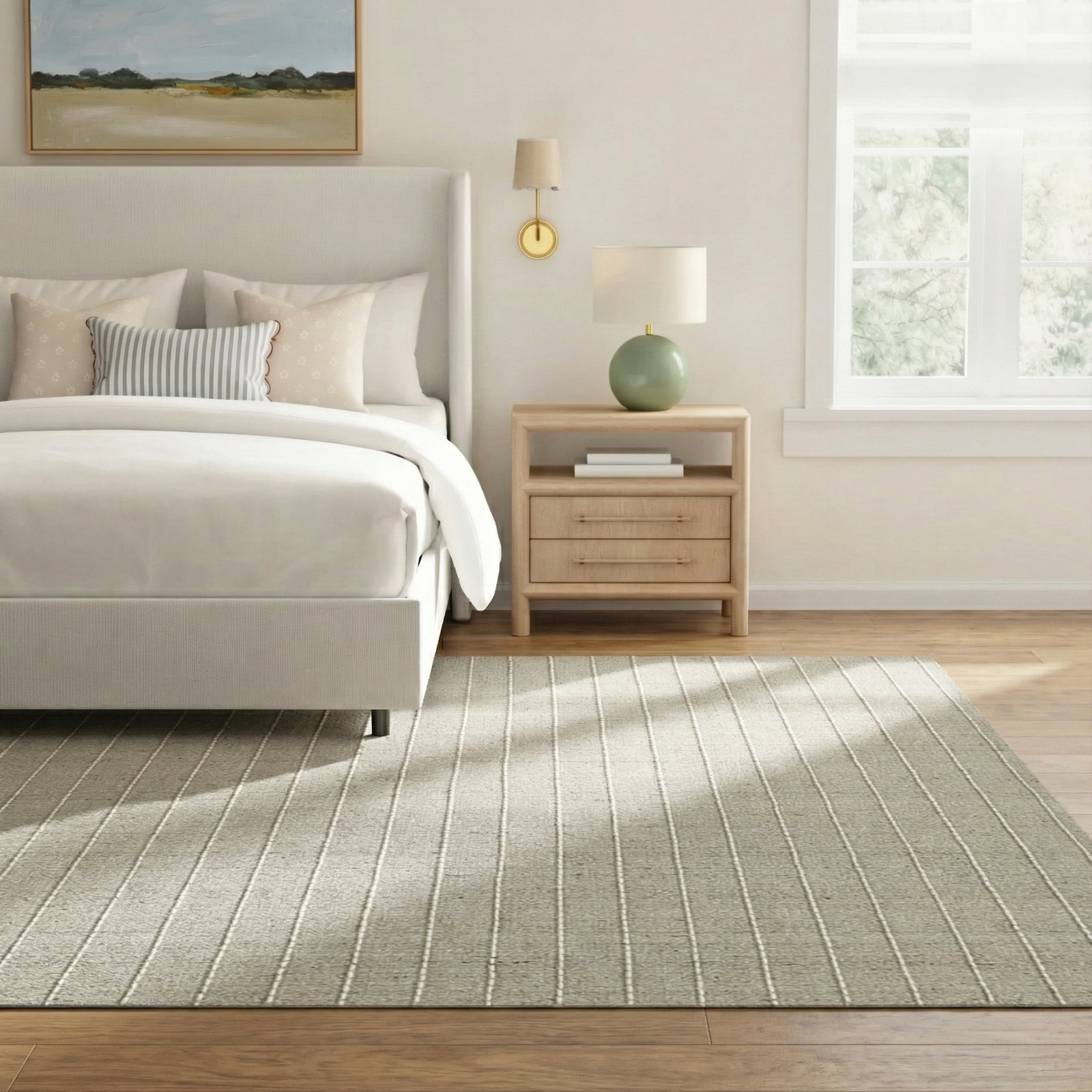 Amita Handmade Natural Rug, Rectangle 9' x 12'