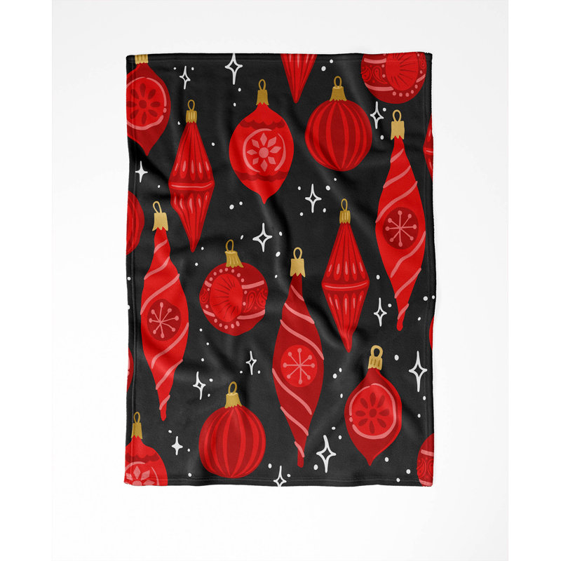 Jeté Ornaments, Argent / gris anthracite, L 80 po x l 60 po