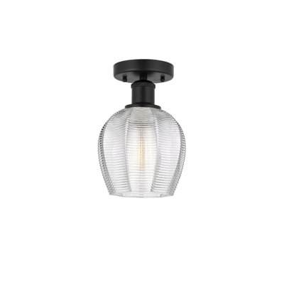 Copiague Glass Semi Flush Mount