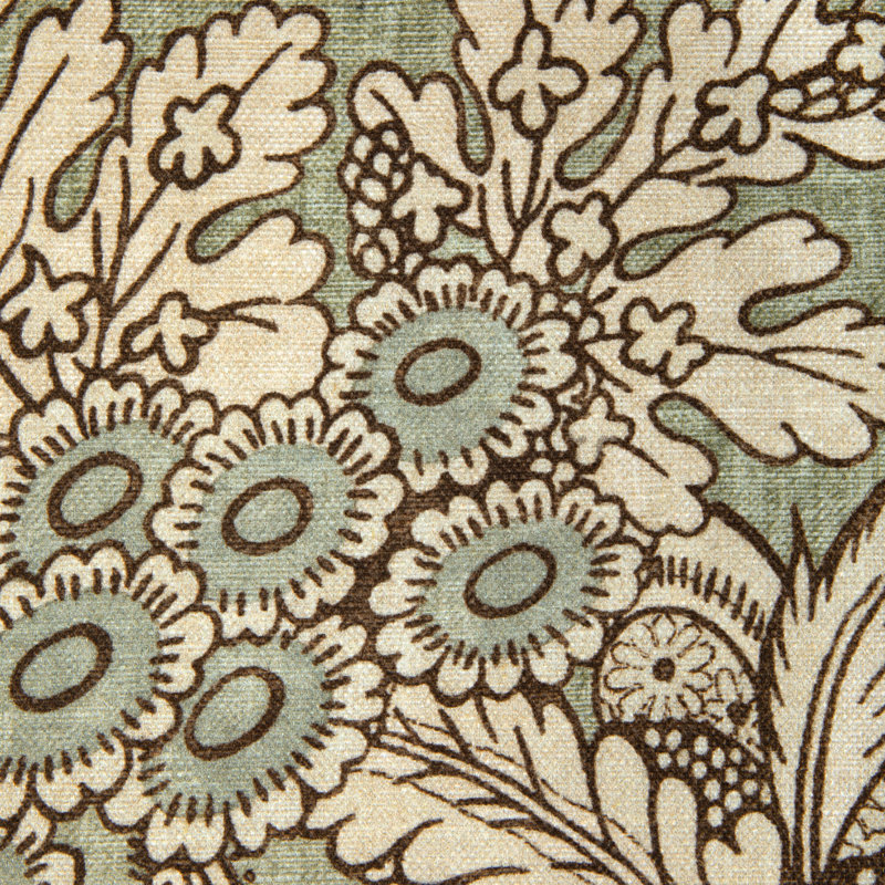 Arcadia Jennings Print Fabric, Sage/Beige/Green