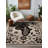 Annie Collection Digital Print Cotton-Polyester Gray Human Figured Floral Rug-776296487