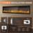 Electric Fireplace Insert With Remote Control,adjustable Flame And Ember Bed Colors,low Noise,overheating Protection, Black-915229207