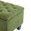 Banc repose-pieds avec rangement, surface bouclée, pieds en bois d'hévéa, capacité de 300 lb-1939631408